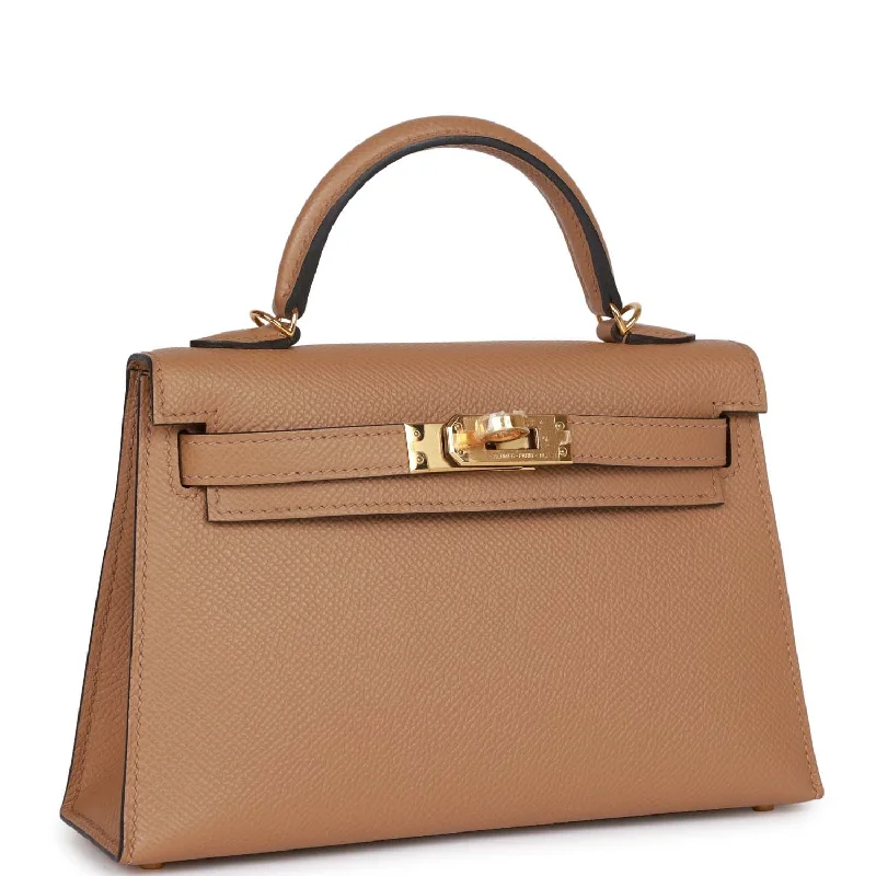 Hermes Kelly Sellier 20 Chai Epsom Gold Hardware for