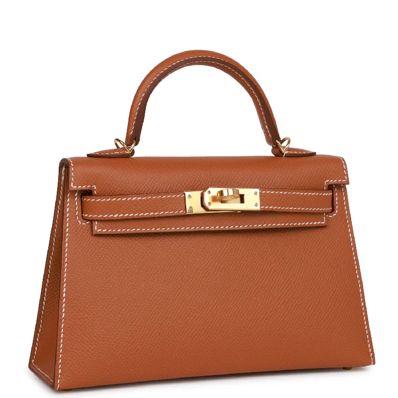 Hermes Kelly Sellier 20 Gold Epsom Gold Hardware