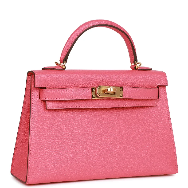 Hermes Kelly Sellier 20 Rose Lipstick Chèvre Gold Hardware